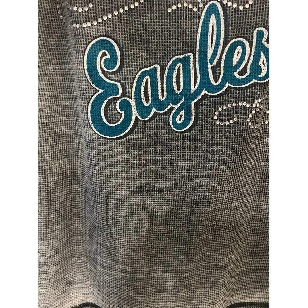 Touch by Alyssa Milano Philadelphia Eagles Thermal Top Grey Rhinestone XL (1167) - Picture 3 of 14
